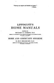 Front cover of Home and community hygiene by Broadhurst, Jean