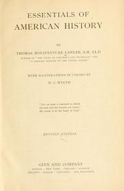 Front cover of Essentials of American history by Thomas Bonaventure Lawler