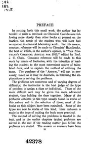 Front cover of Chemical calculations by Raymond Harman Ashley