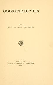 Cover of Gods and devils by John Russell McCarthy