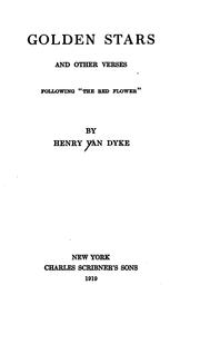 Front cover of Golden stars by Henry van Dyke