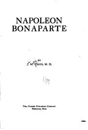 Cover of Napoleon Bonaparte by John Mcelroy White