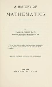Cover of A history of mathematics by Florian Cajori