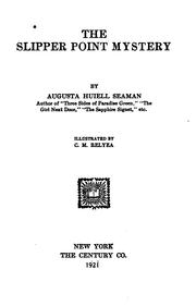 Cover of The Slipper Point mystery by Augusta Huiell Seaman