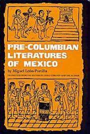 Cover of Literaturas precolombinas de México by Miguel León Portilla
