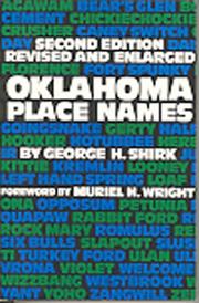 Front cover of Oklahoma Place Names by George H. Shirk