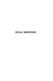 Cover of Colas Breugnon by Romain Rolland