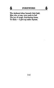 Front cover of Man-O'-War Rhymes by Burt Franklin Jenness