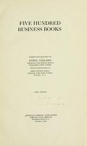 Cover of Five hundred business books by American Library Association. War Service.