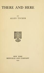 Cover of There and here by Allen Tucker