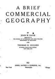Front cover of A brief commercial geography by John Walter Davis