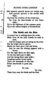 Cover of Flying over London and other verses by Lynn Harold Hough