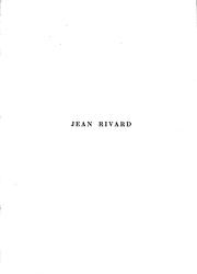 Cover of Jean Rivard by Joseph Edward Lanouette