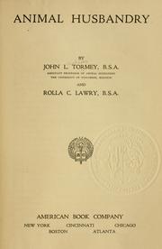 Front cover of Animal husbandry by John Lawless Tormey