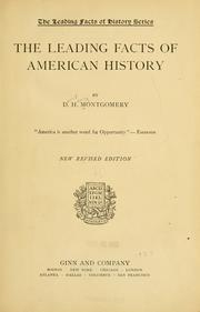 Cover of The leading facts of American history by David Henry Montgomery
