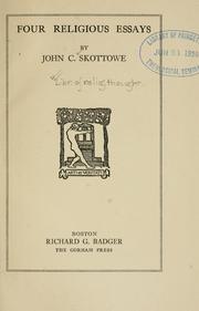 Front cover of Four religious essays by John Coulson Skottowe