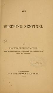 Front cover of The sleeping sentinel by Francis De Haes Janvier