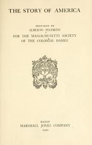 Front cover of The story of America by Alberto Pecorini