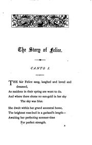Front cover of The story of Felice by Esmeralda Boyle