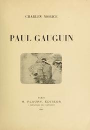 Cover of Paul Gauguin by Charles Morice