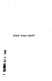 Cover of West wind drift by George Barr McCutcheon