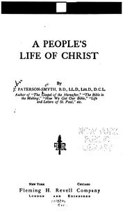 Cover of People's life of Christ by J. Paterson Smyth