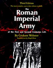 Front cover of The Roman Imperial Army of the first and second centuries A.D by Graham Webster