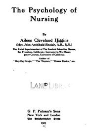 Cover of The Psychology Of Nursing by Aileen Cleveland Higgins