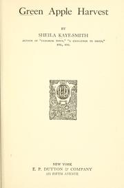 Front cover of Green apple harvest by Sheila Kaye-Smith