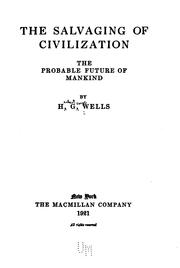 Front cover of The salvaging of civilization by H. G. Wells