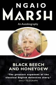 Cover of Black Beech and Honeydew by Ngaio Marsh