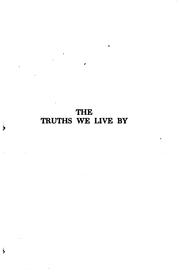 Cover of The truths we live by by Hudson, Jay William