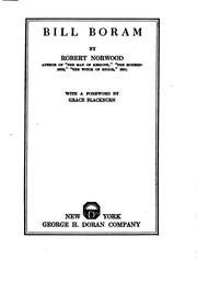 Cover of Bill Boram by Robert Norwood
