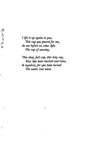 Front cover of The lifted cup by Jessie Belle Rittenhouse