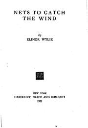 Front cover of Nets to catch the wind by Elinor Wylie