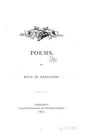 Cover of Poems by Will Carleton