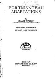 Cover of Portmanteau adaptations by Stuart Walker