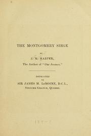 Cover of The Montgomery siege by John Murdoch Harper