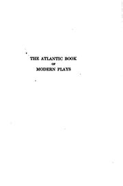 Cover of The Atlantic book of modern plays by Sterling Andrus Leonard