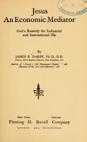 Front cover of Jesus, an economic mediator by James Ezra Darby