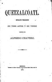 Front cover of Quetzalcóatl by Alfredo Chavero