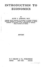 Cover of Introduction to economics by Alvin Saunders Johnson