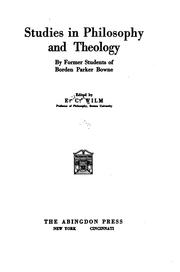 Cover of Studies in philosophy and theology by Emil Carl Wilm