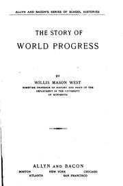Cover of West's story of world progress by Willis Mason West