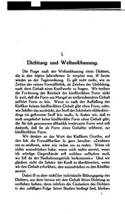 Front cover of Die romantische Weltanschauung by Anna Tumarkin
