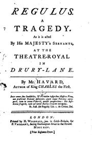 Cover of Regulus by Havard Mr.