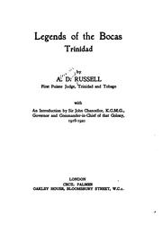 Front cover of Legends of the Bocas, Trinidad by Alexander David Russell