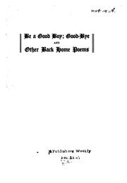 Cover of Be a good boy by John Lincoln Shroy