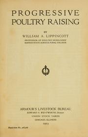 Front cover of Progressive poultry raising by William Adams Lippincott