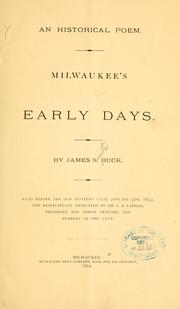 Front cover of An historical poem by James S. Buck